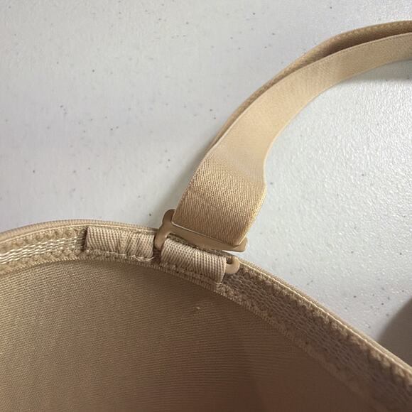 Cacique Beige Boost Multi-Way Strapless Bra Nylon Spandex Underwire 46C - Picture 7 of 13